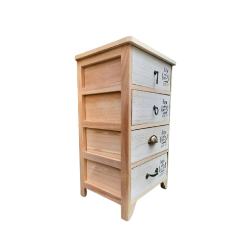 VELADOR OLIVER 100% MADERA 4 CAJONES - Imagen 6