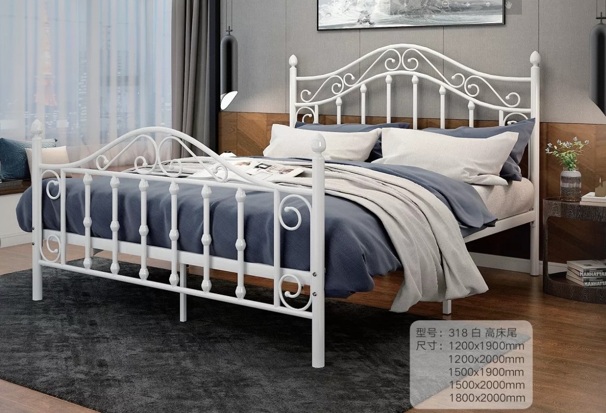 CAMA HIERRO FORJADO MODELO AMADEUS BLANCA 1 1/2 PLAZAS - Imagen 3