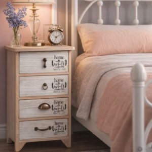 VELADOR OLIVER 100% MADERA 4 CAJONES - Decoracion