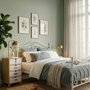 Cama Hierro forjado Modelo Amadeus Blanco  2 plazas - Camas