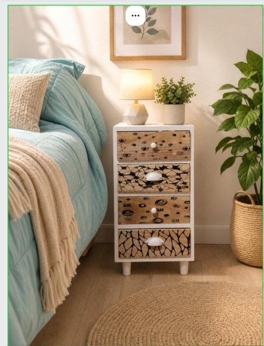 CHARLOTTE VELADOR 100% MADERA DISEÑO PRINT - Imagen 4