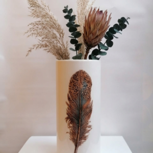 Florero diseño pluma - Decoracion