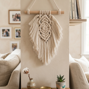 MACRAME DISEÑO DE ALGODON A TU HOGAR